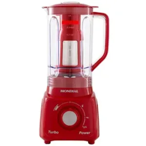 Liquidificador Mondial Turbo Power L99-FR 2,2L 500W 3 Velocidades Vermelho - 110V